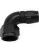 Aeroflow Cutter 90 Degree Stepped Hose End -16AN to -12 Black