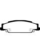 EBC For 05-08 Pontiac Grand Prix 5.3 Redstuff Rear Brake Pads