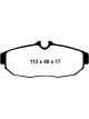 EBC For 05-10 Ford Mustang 4.0 Redstuff Rear Brake Pads