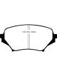EBC For 06-15 Mazda Miata MX5 2.0 Redstuff Front Brake Pads
