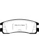 EBC For 08-09 Buick Allure Canada 5.3 Redstuff Rear Brake Pads