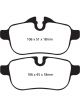 EBC For 09+ BMW Z4 3.0 E89 Redstuff Rear Brake Pads