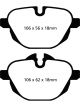 EBC For 11+ BMW X3 2.0 Turbo F25 Greenstuff Rear Brake Pads