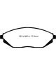 EBC For 12-16 Chevrolet Spark 1.2 Mexico Greenstuff Front Brake Pads
