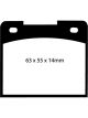 EBC For 64-66 Ford Cortina 1.2 Ultimax2 Front Brake Pads