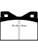 EBC For 71-75 Ferrari 365 GTBB 4.4 Redstuff Rear Brake Pads