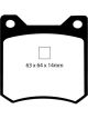 EBC For 72-84 De Tomaso Pantera 5.7 GTS Redstuff Rear Brake Pads