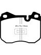 EBC For 79-88 Porsche 924 2.0 Turbo Redstuff Front Brake Pads