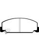 EBC For 84-85 Honda Accord Sedan 1.8 Ultimax2 Front Brake Pads