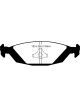 EBC For 88-90 Saab 900 2.0 Redstuff Rear Brake Pads