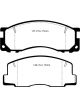 EBC For 90-93 Toyota Previa Rear Drums Ultimax2 Front Brake Pads