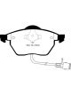 EBC For 91-94 Audi 100 Quattro 2.8 ATE Redstuff Front Brake Pads