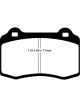 EBC For 92-00 Dodge Viper 8.0 Bluestuff Front Brake Pads