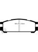 EBC For 93-96 Subaru Impreza 1.8 Redstuff Rear Brake Pads