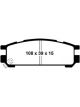 EBC For 93-96 Subaru Impreza 1.8 Yellowstuff Rear Brake Pads