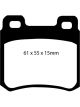 EBC For 94-95 Mercedes-Benz C220 W202 2.2 Redstuff Rear Brake Pads