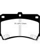 EBC For 94-97 Ford Aspire 1.3 manual Redstuff Front Brake Pads