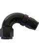 Aeroflow Cutter 120 Degree Stepped Hose -16AN to -12 Black