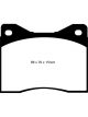 EBC For 96-00 Ac Ace 5.0 Greenstuff Front Brake Pads