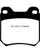 EBC For 98 Saab 9-3 2.0 Turbo Yellowstuff Rear Brake Pads