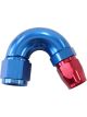 Aeroflow Cutter 150 Degree Stepped Hose End -8AN to -6 Blue/Red