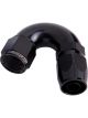 Aeroflow 550 Series Cutter Swivel 150 Degree Hose End -6AN Black