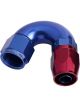 Aeroflow 550 Series Cutter Swivel 150 Degree Hose End -8AN Blue/Red