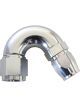 Aeroflow Cutter 150 Degree Stepped Hose End -10AN to -12 Silver
