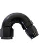 Aeroflow Cutter 150 Degree Stepped Hose -12AN to -16 Black