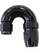 Aeroflow Cutter 180 Degree Stepped Hose End -6AN to -8 Black