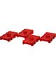Energy Suspension Rear Leaf Spring Isolator Set For 73-78 Chrysler Red