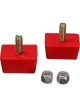 Energy Suspension Bump Stop Red 7/8in H x 1-7/8in L x 1-3/8in Low Profile
