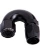 Aeroflow 550 Series Cutter Swivel 180 Degree Hose End -16AN Black