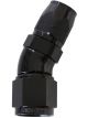 Aeroflow Cutter 30 Degree Stepped Hose End -6AN to -8 Black