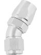 Aeroflow Cutter 30 Degree Stepped Hose End -10AN to -12 Silver