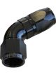 Aeroflow 550 Series Cutter Swivel 60 Degree Hose End -4AN Black
