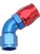 Aeroflow Cutter 60 Degree Stepped Hose End -10AN to -12 Blue/Red