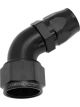 Aeroflow Cutter 60 Degree Stepped Hose End -16AN to -12 Black
