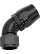 Aeroflow Cutter 60 Degree Stepped Hose End -12AN to -16 Black