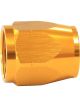 Aeroflow Alloy Cutter Style Hose End Socket -12AN Gold