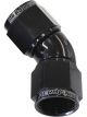 Aeroflow 45 Degree Full Flow Female Coupler -8AN Black