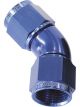 Aeroflow 45 Degree Full Flow Female Coupler -16AN Blue