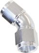 Aeroflow 45 Degree Full Flow Female Coupler -16AN Silver