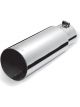 Gibson Round Single Wall Straight-Cut Tip 3in OD/2.25in Inlet/8in Lengt…