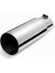 Gibson Rolled Edge Angle-Cut Tip 4in OD/3in Inlet/12in Length Stainless