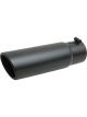 Gibson Rolled Edge Angle-Cut Tip 4in OD/2.5in Inlet/12in Length Black…
