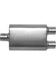 Gibson CFT Superflow Center/Dual Oval Muffler 4x9x18in/3in Inlet/2.5in…