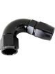 Aeroflow 570 One-Piece Full Flow 120 Degree Hose End -6AN Black
