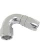 Aeroflow 570 One-Piece Full Flow 120 Degree Hose End -10AN Silver