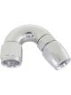 Aeroflow 570 One-Piece Full Flow 150 Degree Hose End -10AN Silver